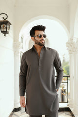 CLASSIC CHARCOL KURTA PAJAMA