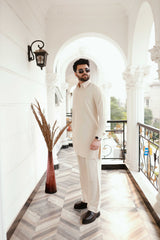 CLASSIC OFF-WHITE KURTA PAJAMA