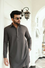 CLASSIC CHARCOL KURTA PAJAMA