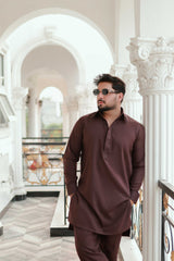 CLASSIC BURGUNDY KURTA PAJAMA